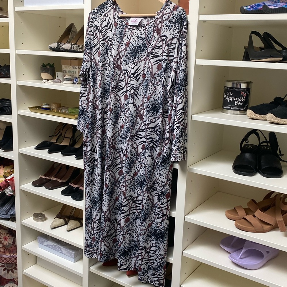 Silvert’s - Multicolor Patterned Maxi Dress. XL. NEW. Adaptive Clothing.